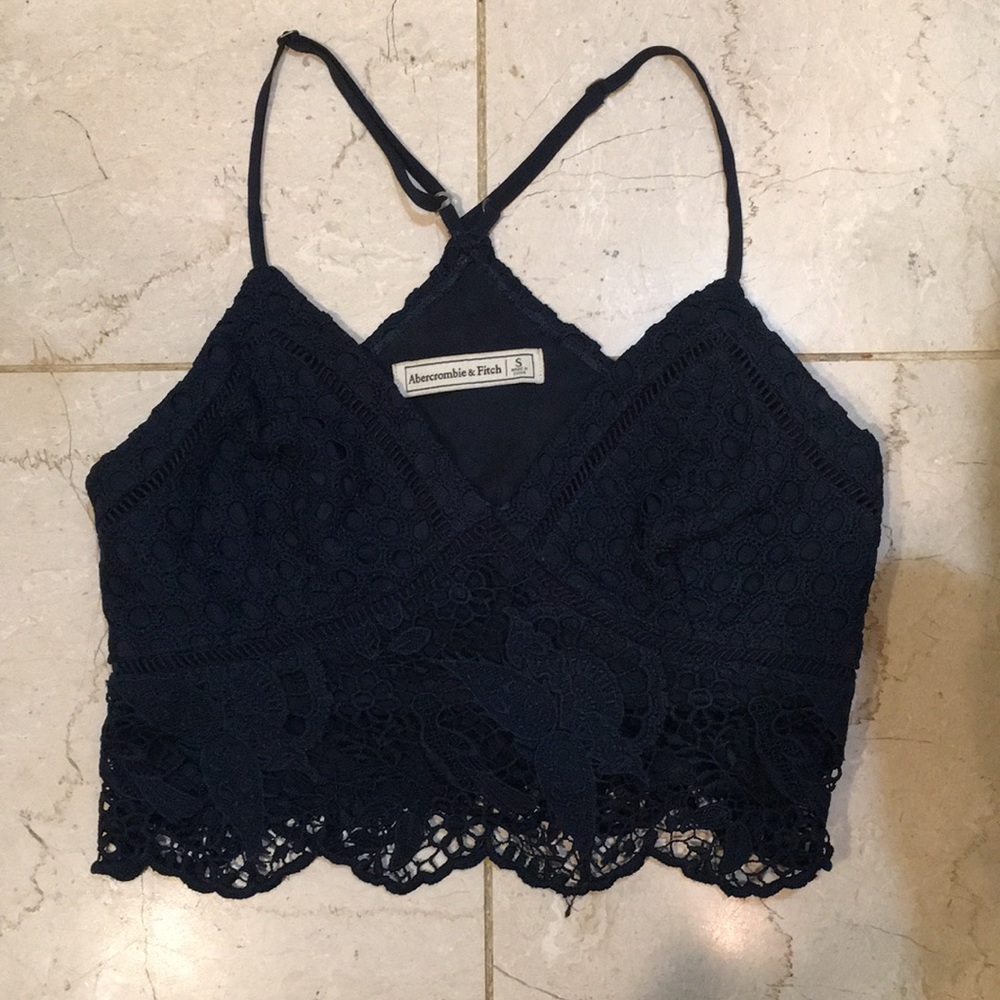 abercrombie and Fitch lace crop top